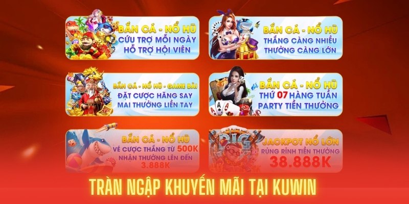 Tràn ngập khuyến mãi khủng tại nổ hũ kuwin